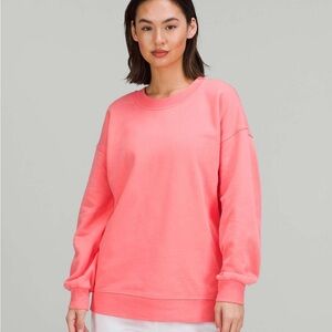 Lululemon Perfectly Oversized Crew Rasberry Cream